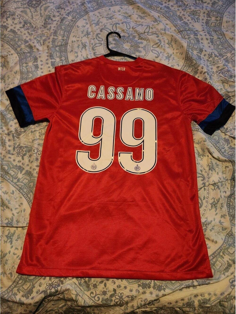 Inter Milan 2012/2013 Cassano Away Soccer Jersey Size M